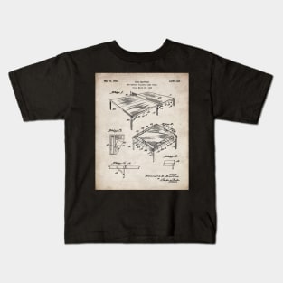 Table Tennis Patent - Tennis Art - Antique Kids T-Shirt